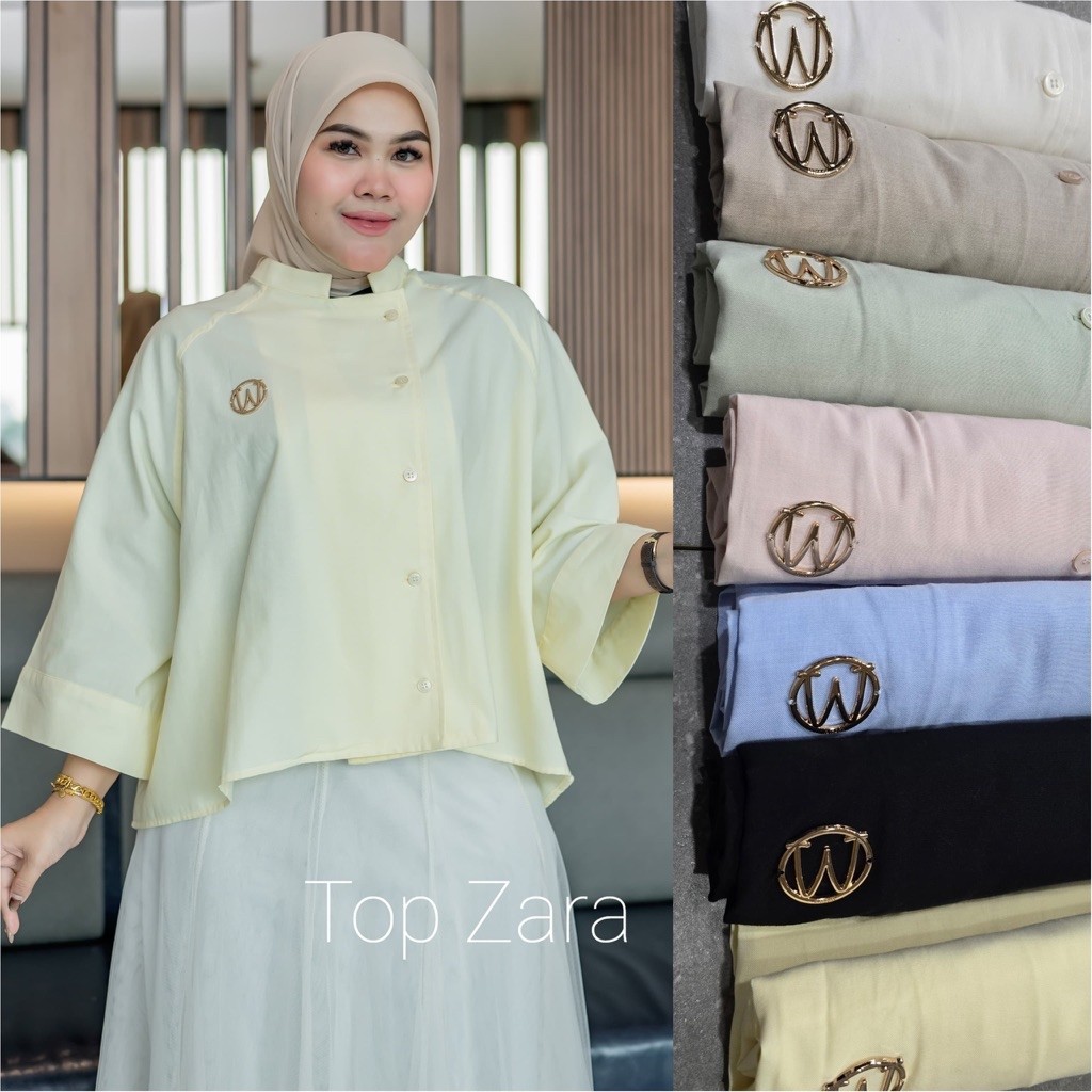 TOP ZARA BY WINODY / ATASAN WINODY TERBARU / WINODY ORI BAHAN KATUN OXFORD