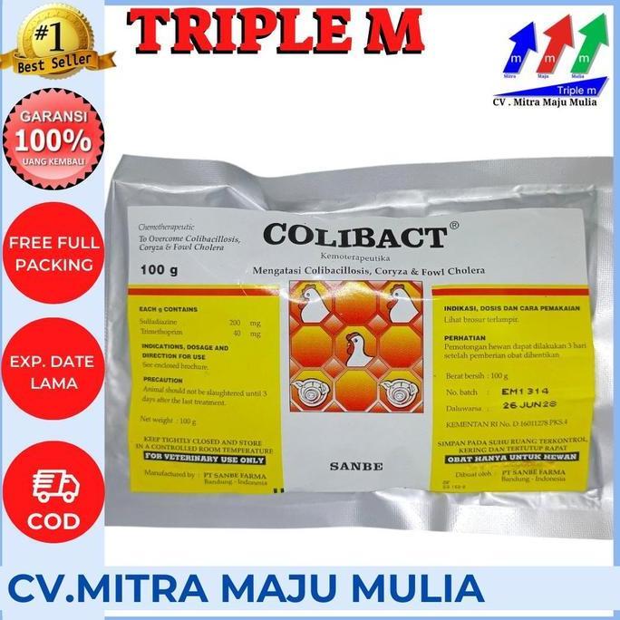 Colibact serbuk 100 gram - Obat Untuk Unggas Ayam dan Babi