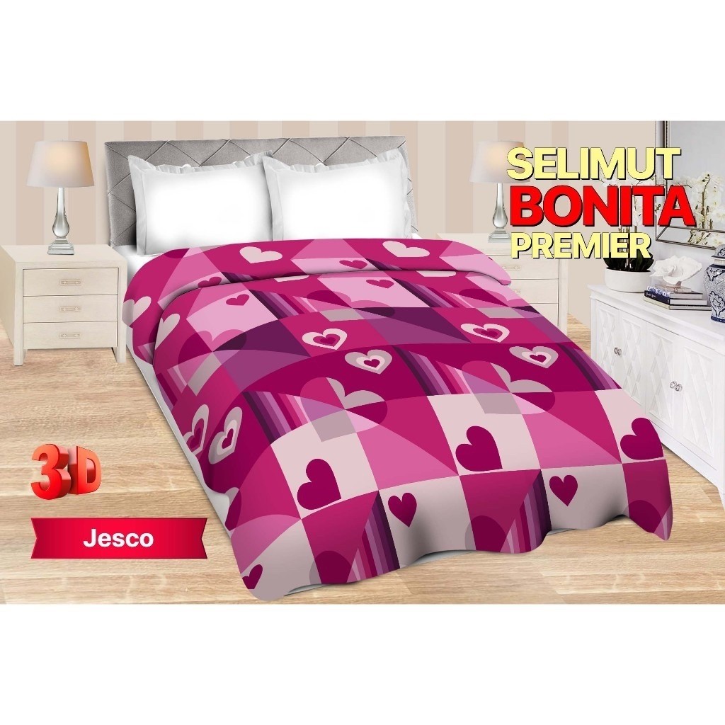 (INSTANT) SELIMUT BONITA PREMIER ORIGINAL 160x200 FREE TAS SELIMUT / SELIMUT BULU PREMIER MINIMALIST