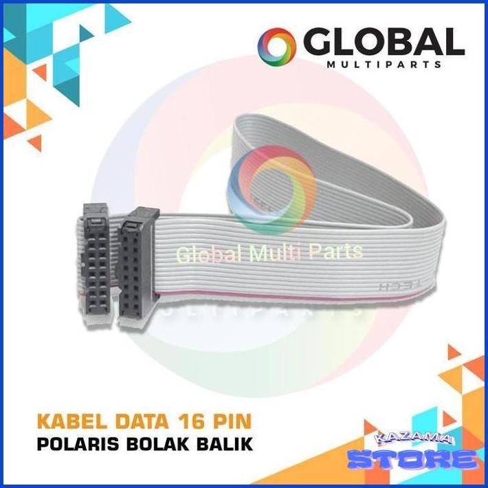 PRINTER KABEL DATA PRINTHEAD 16 PIN POLARIS - BOLAK BALIK TERMURAH