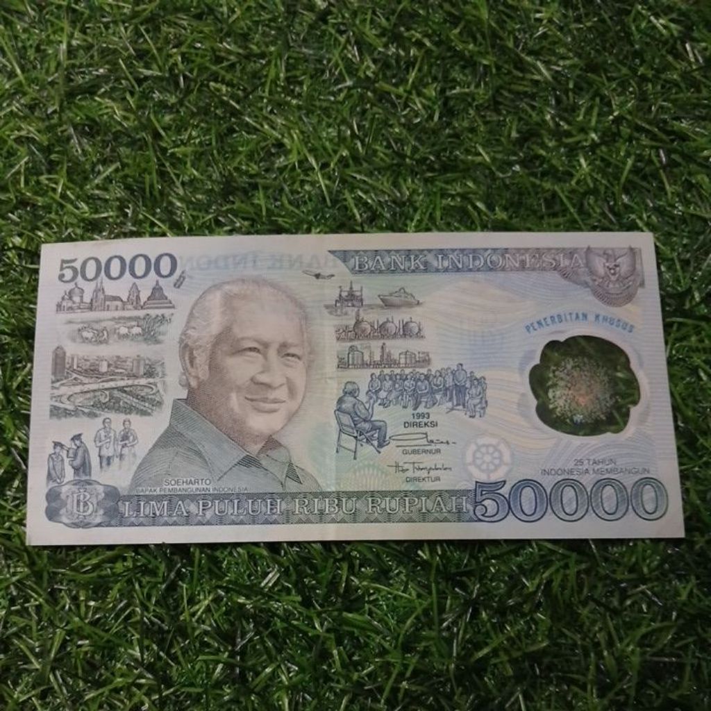 Uang kuno 50000 polimer original