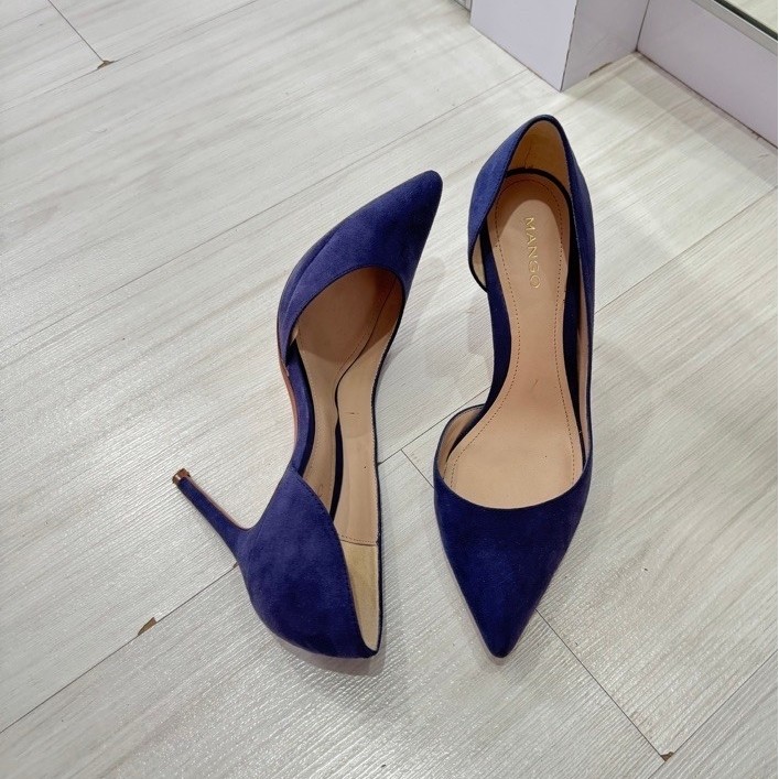 Mango heels - Navy blue preloved