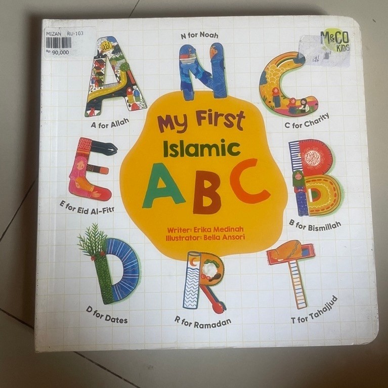 (WAJIB CHAT TOKO + BACA DESKRIPSI) BUKU BOARDBOOK MY FIRST ISLAMIC ABC EX DISPLAY