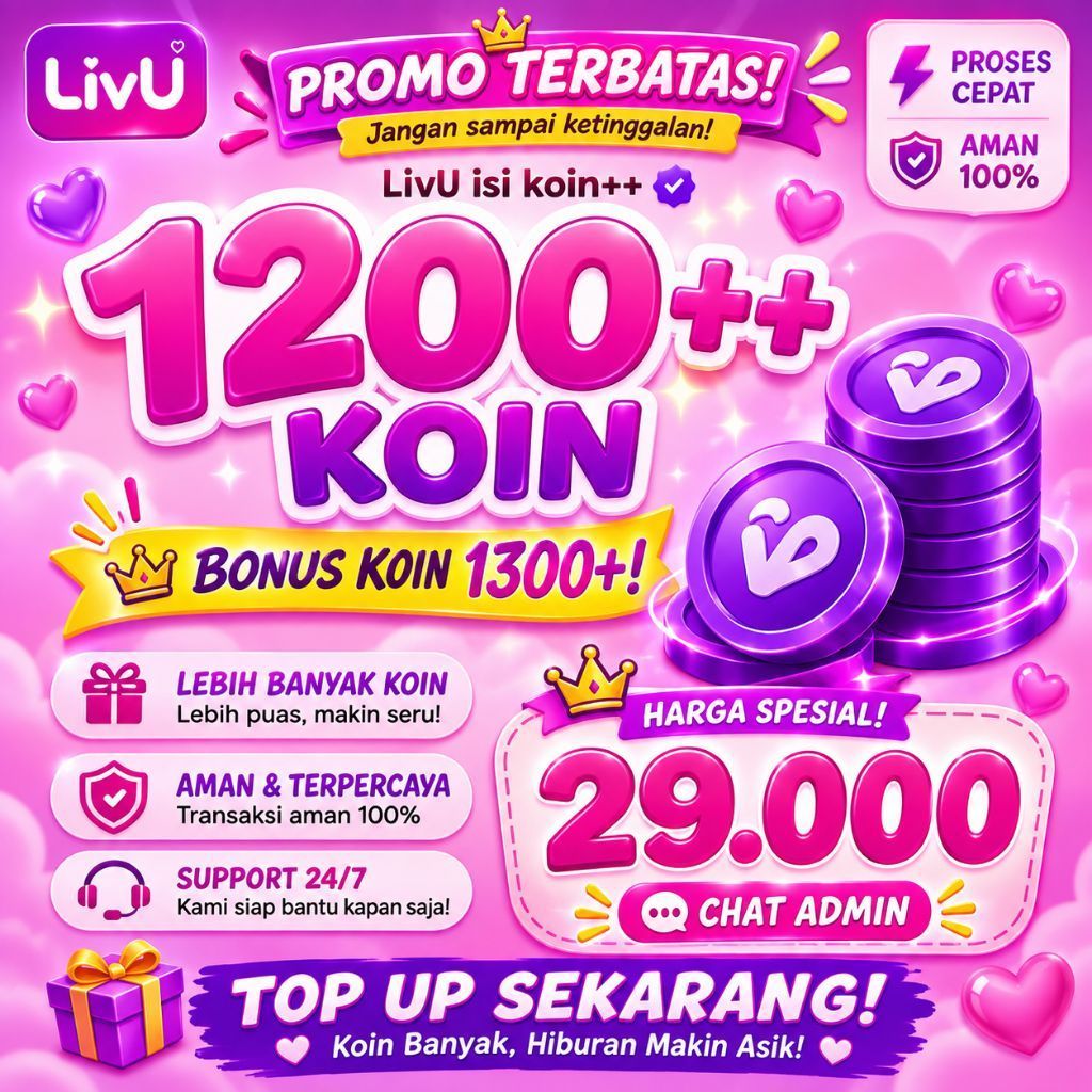AKUN LIVU 1200+ KOIN BONUS MELIMPAH