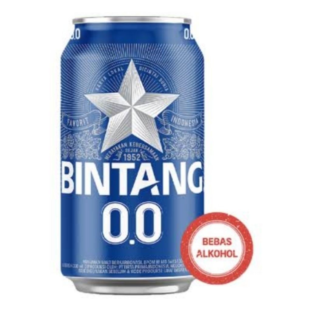 Bintang Zero (0% ALKOHOL)  330ML 1 karton isi 24 pcs