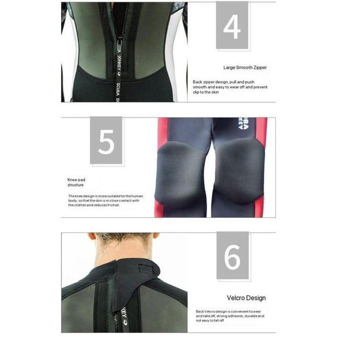 M108 / M109 / M110 Wetsuit Pria Hisea 1.5mm / Scubadonkey 3mm