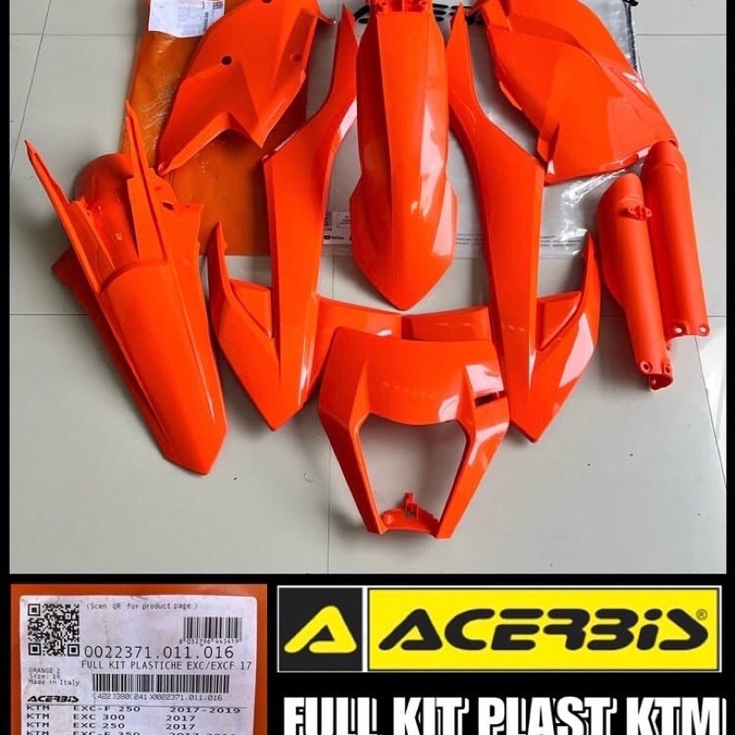 full kit plast ktm exc/f 2017-2019 acerbis