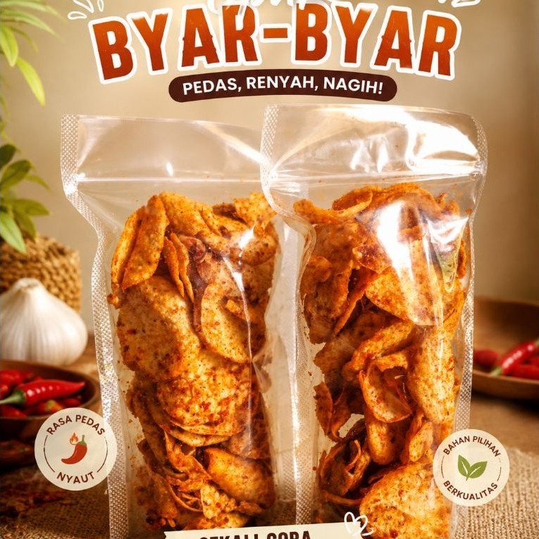 opak byar-byar paket 2 bungkus kemasan puas