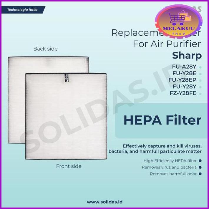 REPLACEMENT FILTER AIR PURIFIER SHARP FU-A28Y / HEPA FILTER BARU