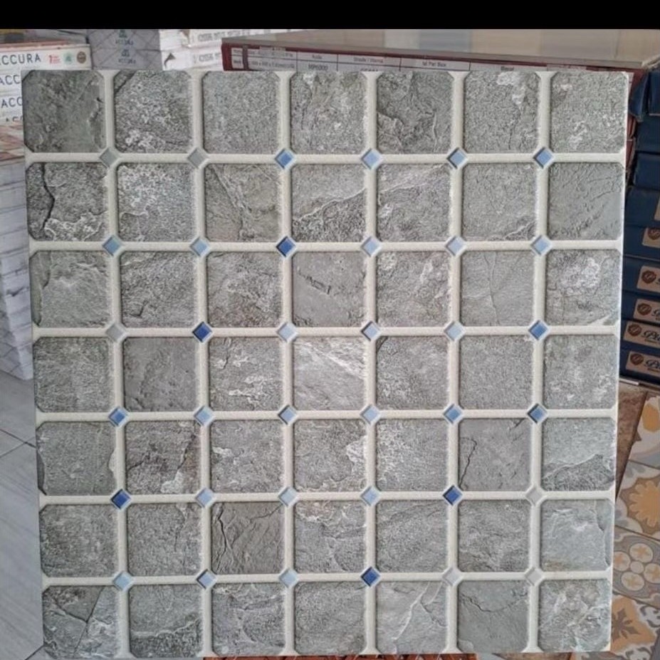 Keramik Lantai / Garasi / Teras Kasar 50x50 ARMENIAN GREY
