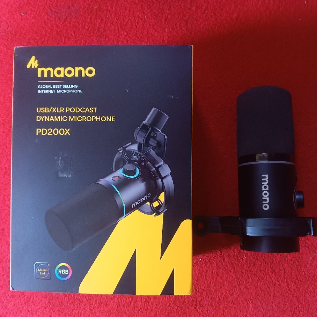 mic maono pd200x bekas bergaransi