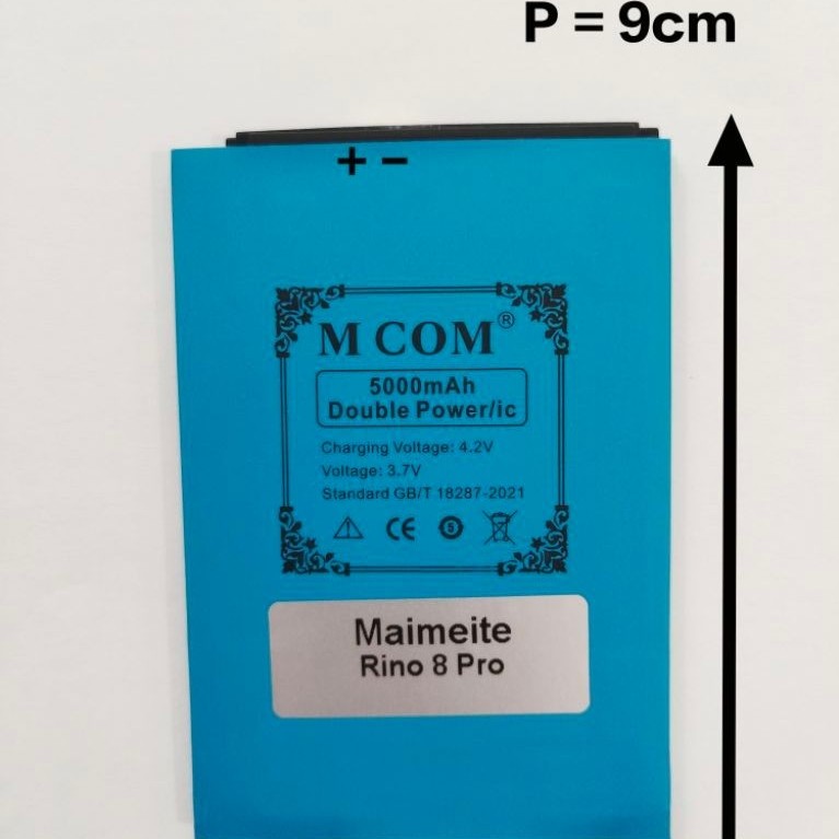 Baterai Rakitan M COM Double Power Maimeite Rino 8 Pro