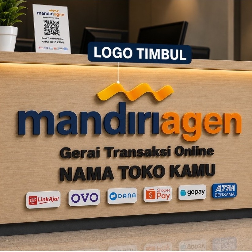 Logo timbul Agen mandiri Agen