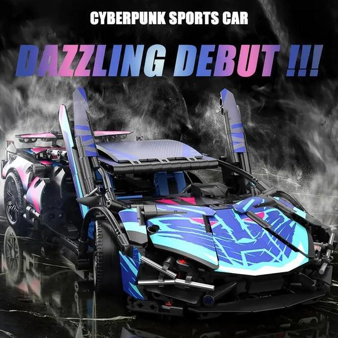 Building block Supercar Lamborghini Mobil Sport Hadiah Mainan Anak-anak Brick Asli