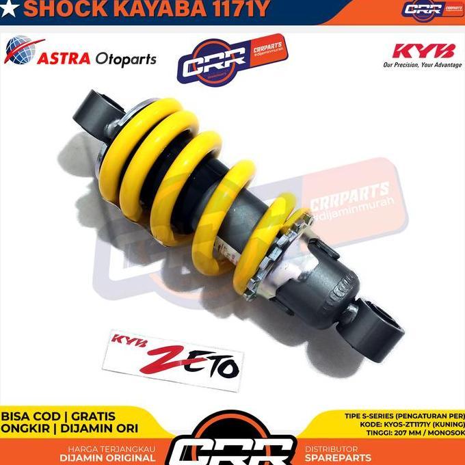 Sok Belakang Shockbreaker Kayaba Zeto MX King 150 MX New 135 Warna Kuning S Series With Adjuster Pen