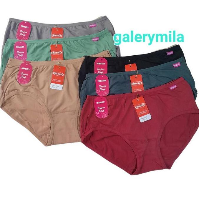 DV231 - 3 PCS CELANA DALAM WANITA MISSLILY 1389 / CD WANITA DEWASA MISSLILY / MISSLILY SUPER SOFT Le