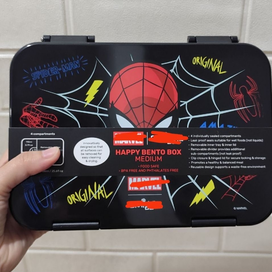 Spiderman Bento Medium Kotak Bekal smiggle lunch box kotak bekal anak spidey
