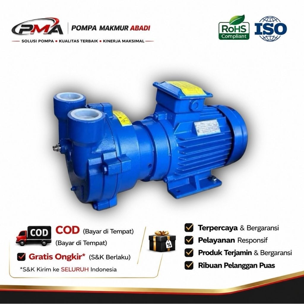 Pompa Liquid Ring Vacuum Pump Kenflo CDF 2402 7.5Kw 10HP 380V Liquid Vacum Pump