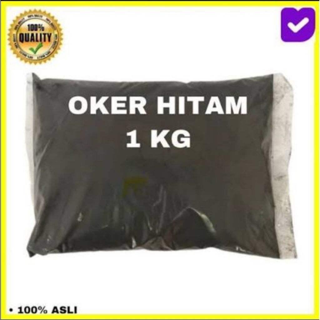 Oker pewarna bubuk / Oker Hitam Kemasan 1 kg