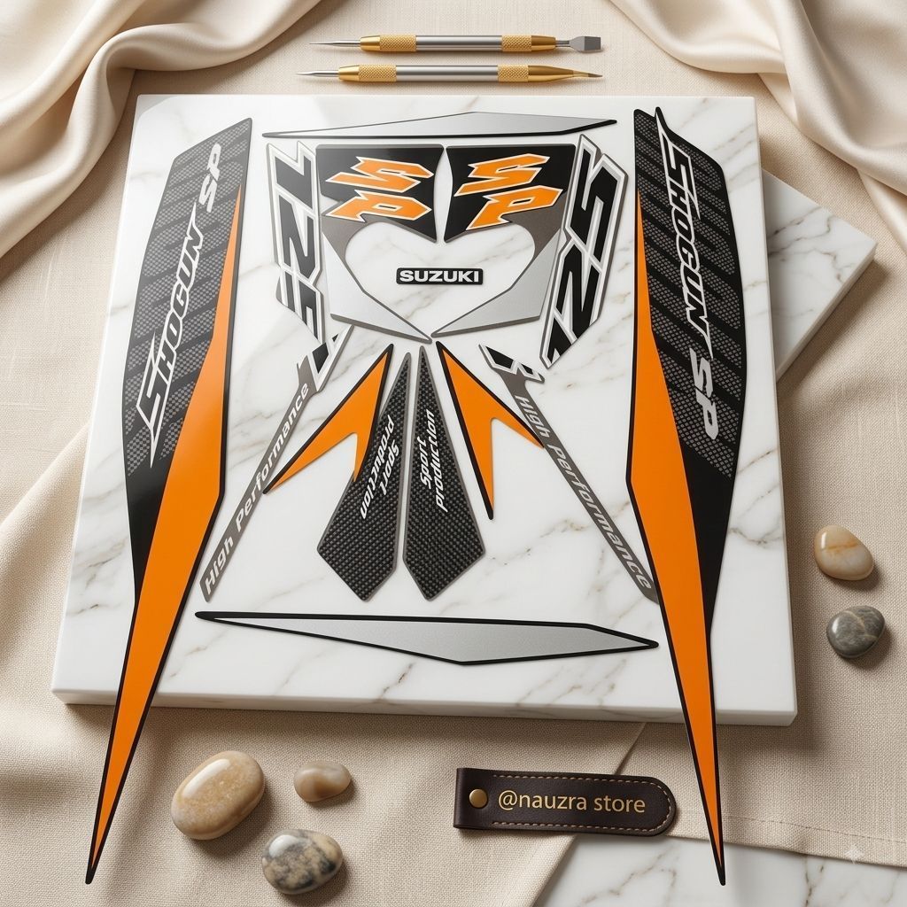stiker striping motor shogun sp 125 tahun 2009/2010
