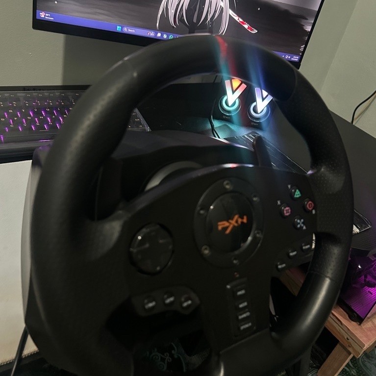PXN V900 Setir Game Multiplatform Getaran Ganda Pedal Terpisah PXN V900 STEERING WHEEL