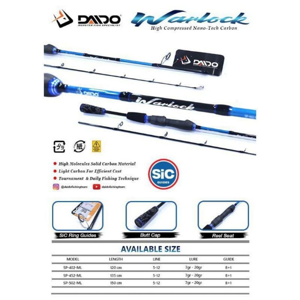 JORAN PANCING DAIDO WARLOCK 165 (5-12LB)
