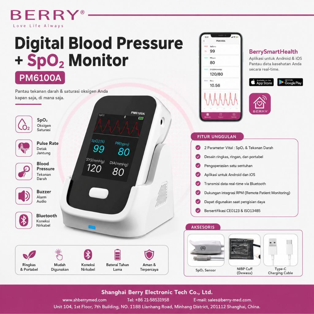 Tensimeter Digital + SpO2 (2in1)