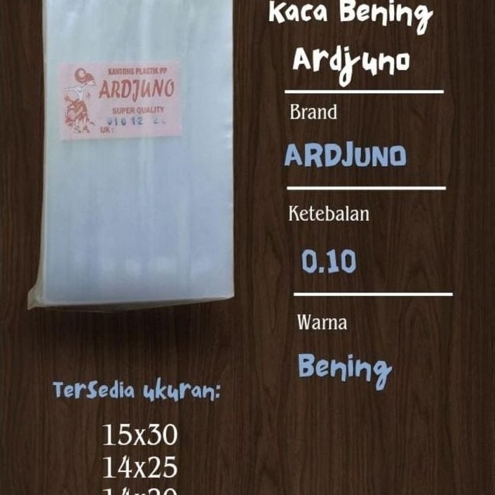 PP MIKA TEBAL 010 PER PAK 500 GRAM (15X30,14X25,14X20,13X25)