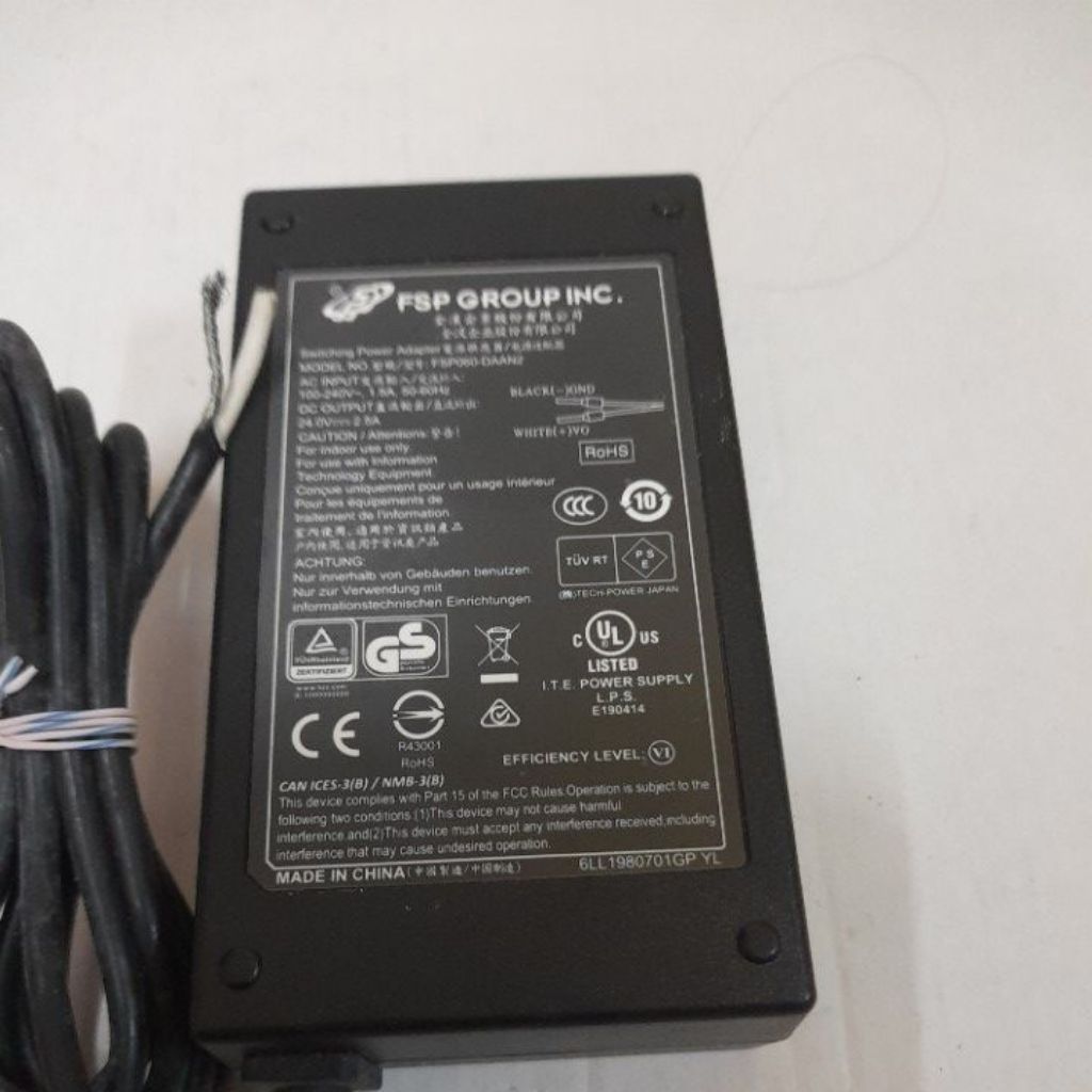 ADAPTOR FSP GROUP INC MODEL FSP060-DAAN2 OUTPUT  24V-2.5A