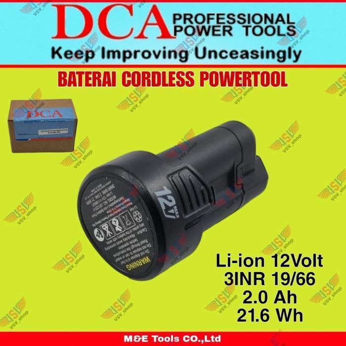 DCA Lithium Battery Cordless 12Volt Li-ion Baterai Cadangan Powertool DCA ADJZ1202