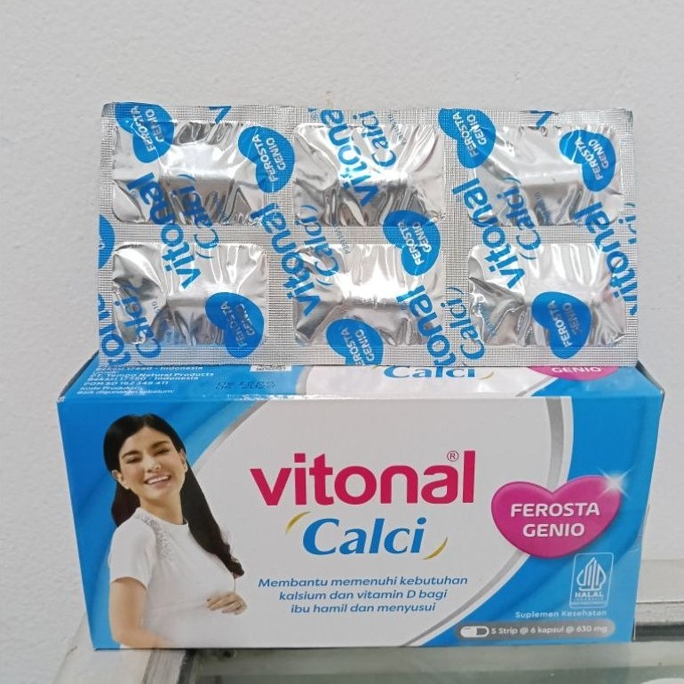 Vitonal Calci Kapsul Suplemen Kalsium Ibu Hamil & Menyusui