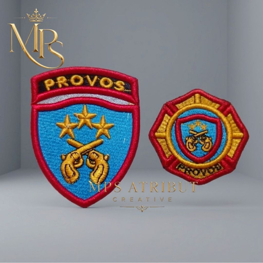 Atribut Pdl Polri Bordir Timbul Premium Luxury - Pin Provos Polri Bordir Timbul Premium