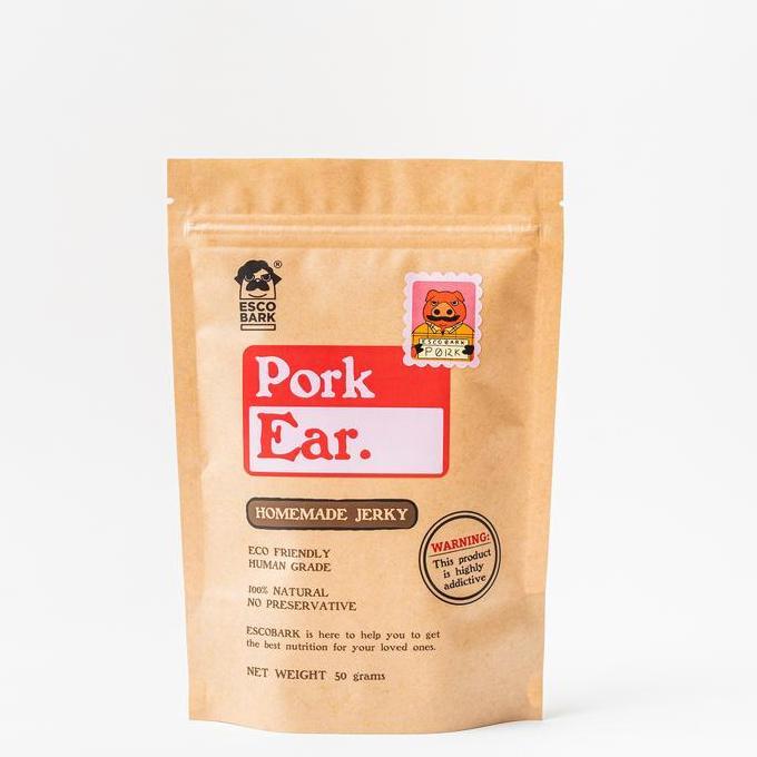 Escobark Pork Ear | Kuping Babi Kering Dehydrated Pig Snack Anjing Dog
