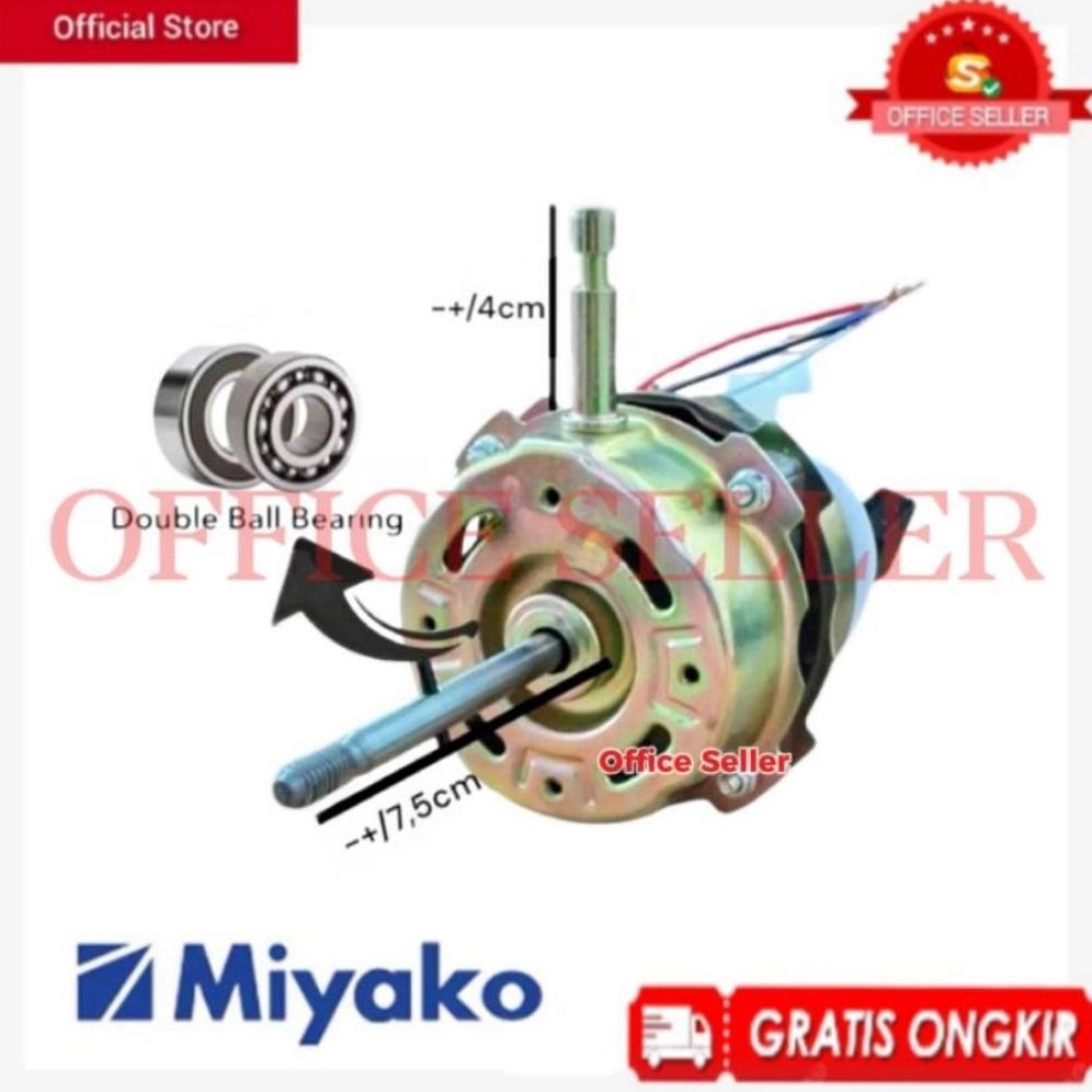 BEST DEALS Dinamo Kipas Angin Miyako 16 Inch - 7116 Double Ball Bearing Berdiri / Leher As Pendek / 