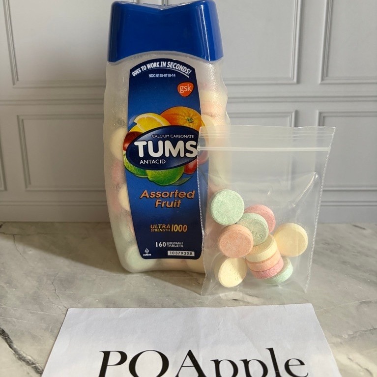 Tums Antacid Assorted Fruit Ultra Strength Chewable Tablets - Repack