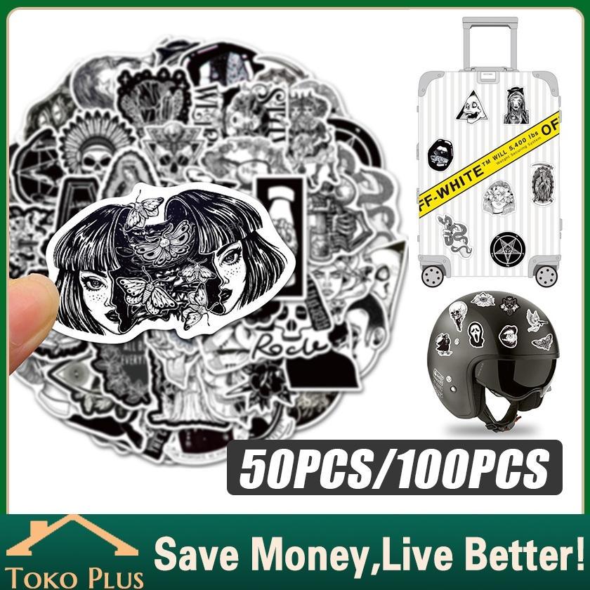100Pcs Gothic Queen - Series Punk Art Stikers Stiker Pvc Waterproof DIY Luggage Laptop Skateboard De