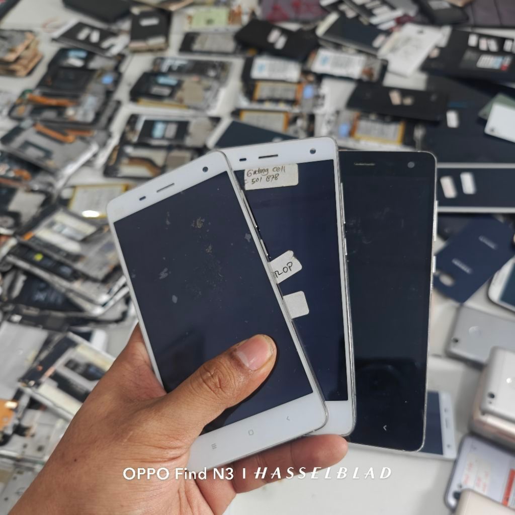 LCD SET FRAME XIAOMI MI4 LTE MI4W ORIGINAL ASLI COPOTAN SET FRAME