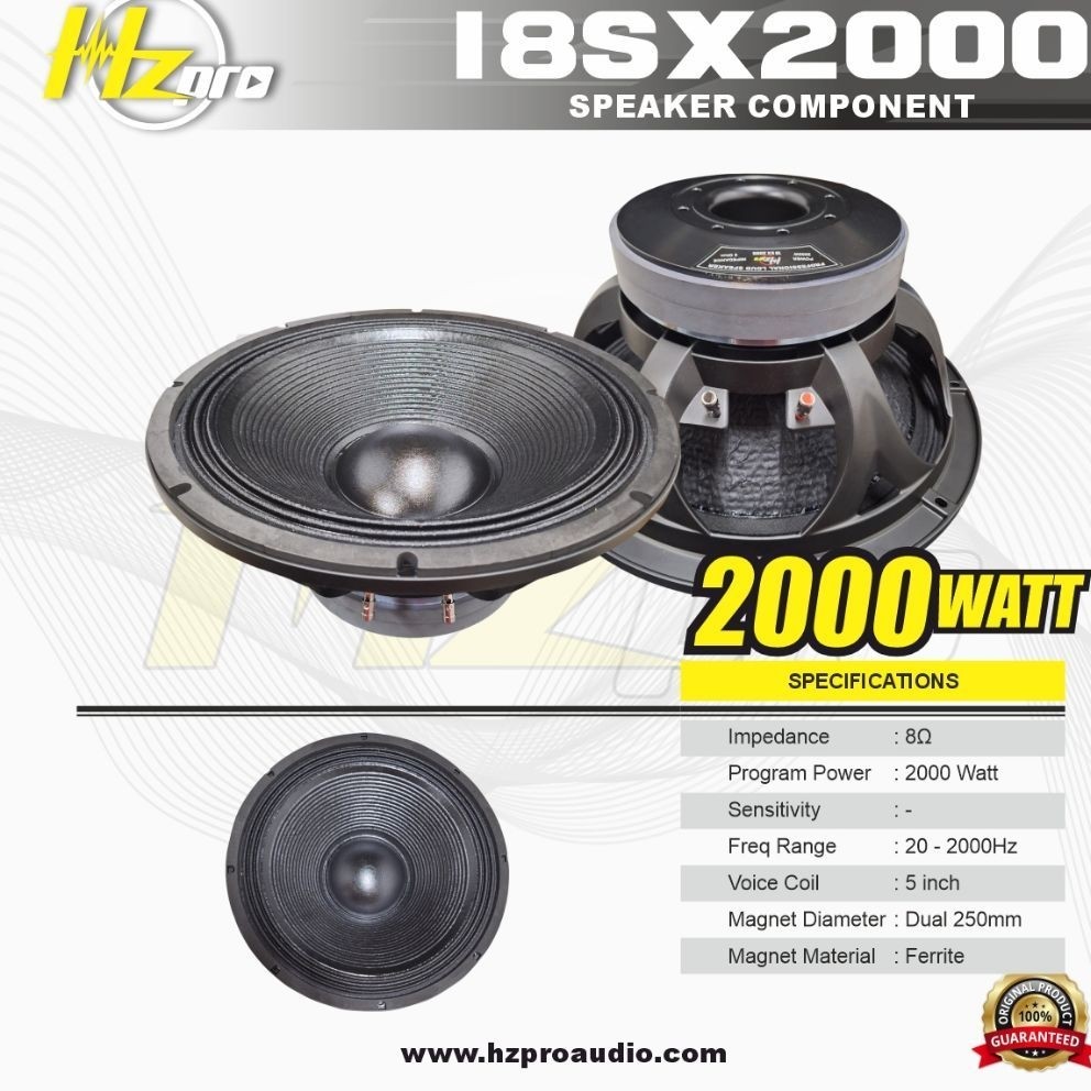 SPEAKER HZ PRO 18SX2000/ Speaker Hz Pro 18Sx2000/ speaker hz pro 18sx2000