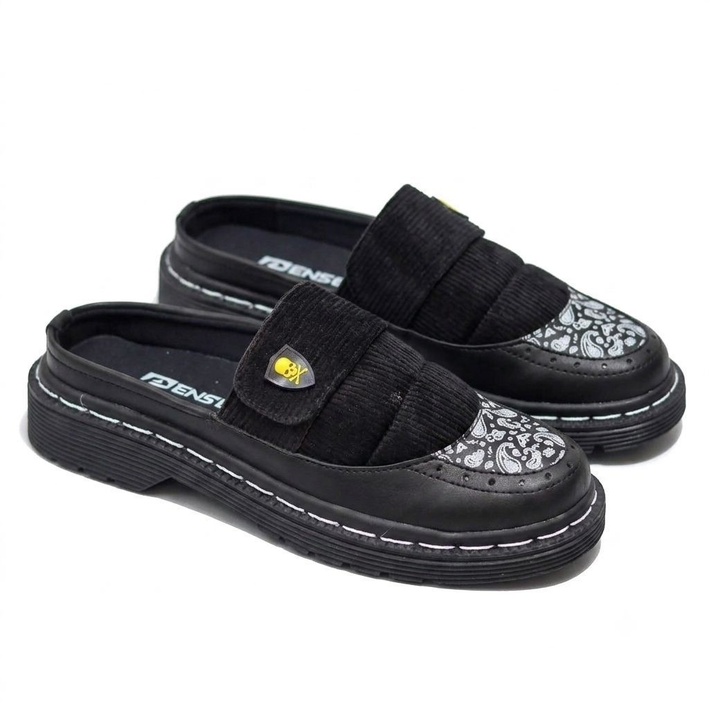 PSLYSKL Sandal Docmart Selop Docmart Casual Pria Sendal Slop Santai Kekinian