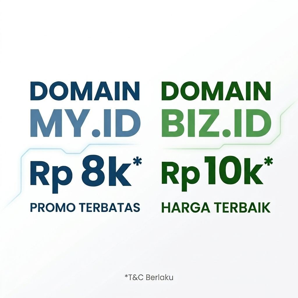DOMAIN WEB MY.ID, BIZ.ID 1 Tahun
