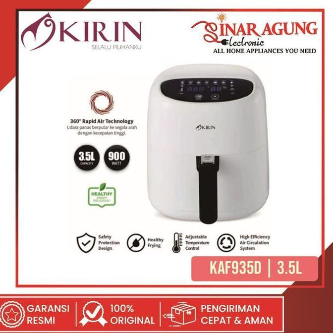EVAHI KIRIN DIGITAL AIR FRYER  3.5 L 900W KAF935D KAF-935D KAF 935D - RESMI