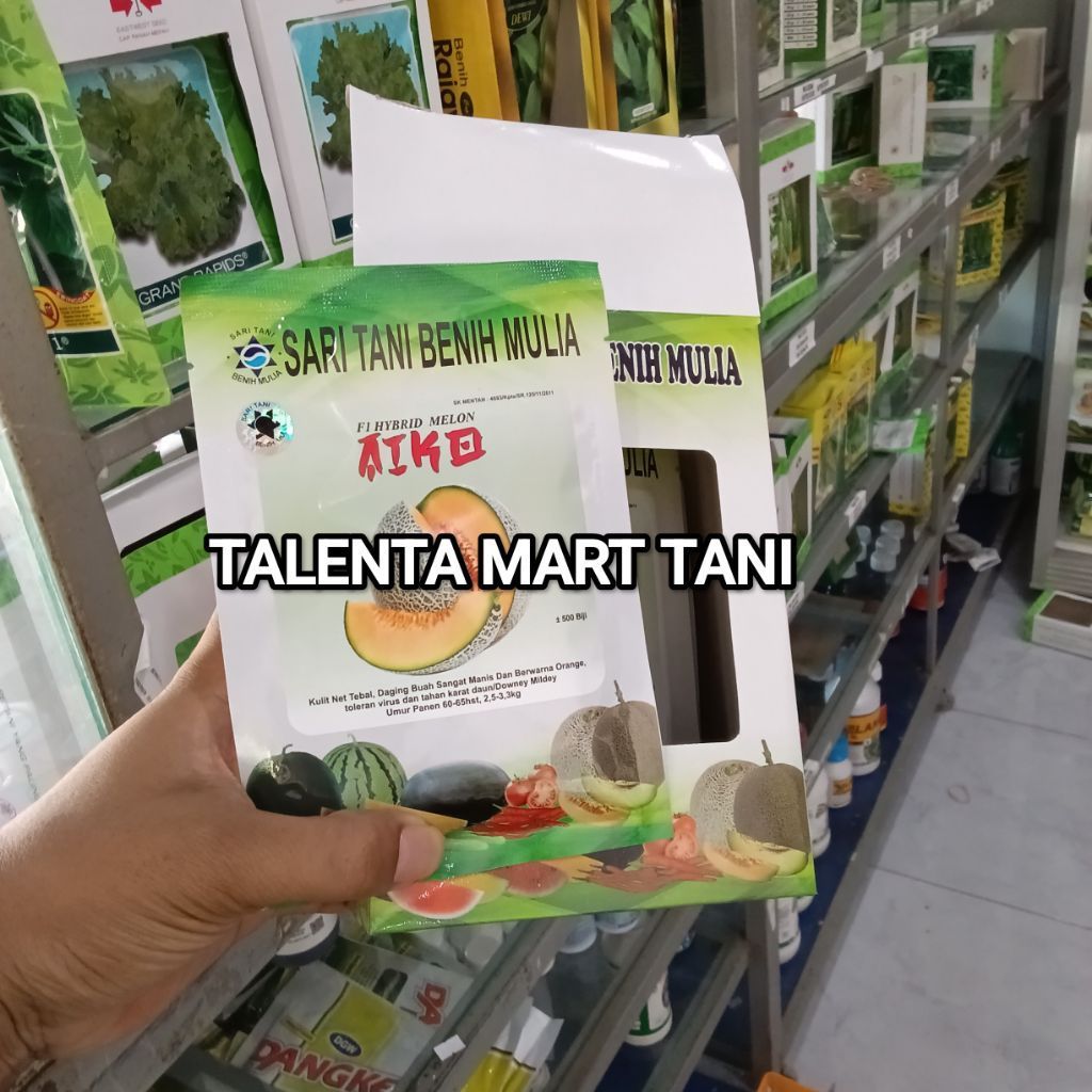 Benih Bibit Melon Aiko F1, Perawatan Mudah. Isi 500 Butir Kadaluarsa. 2027 (Terbaru) - Benih Sari Ta