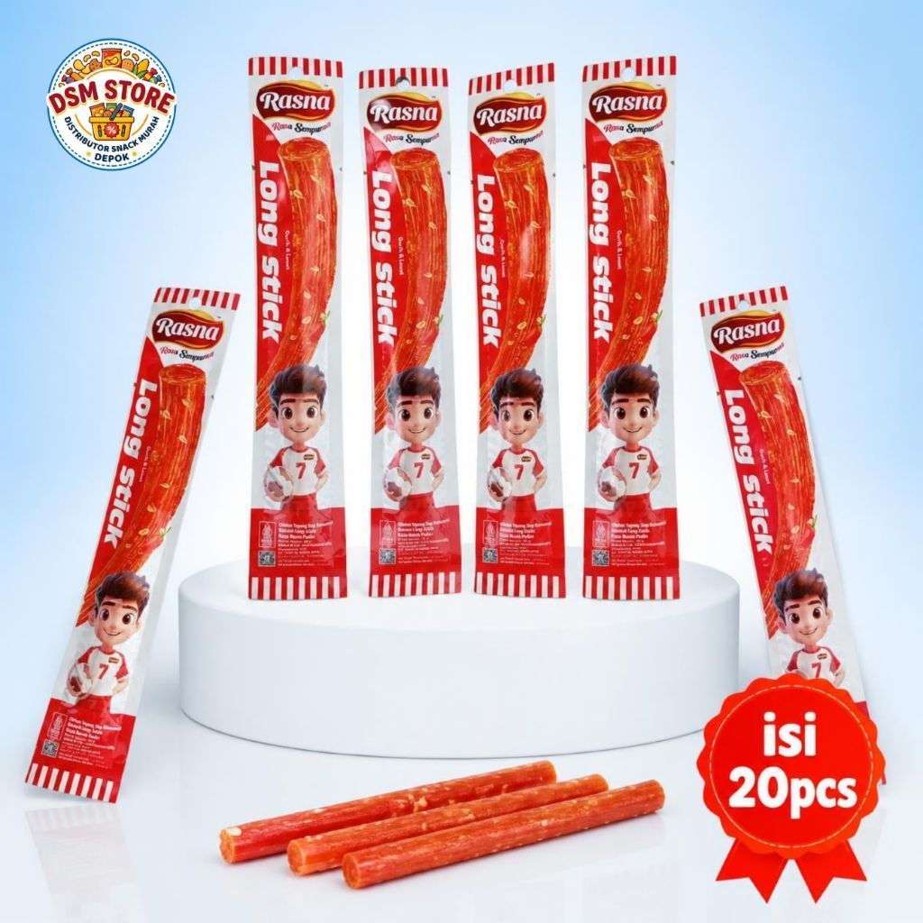 Rasna Isi 20 pcs Latiao Pedas Gurih Murah Snack cemilan Halal