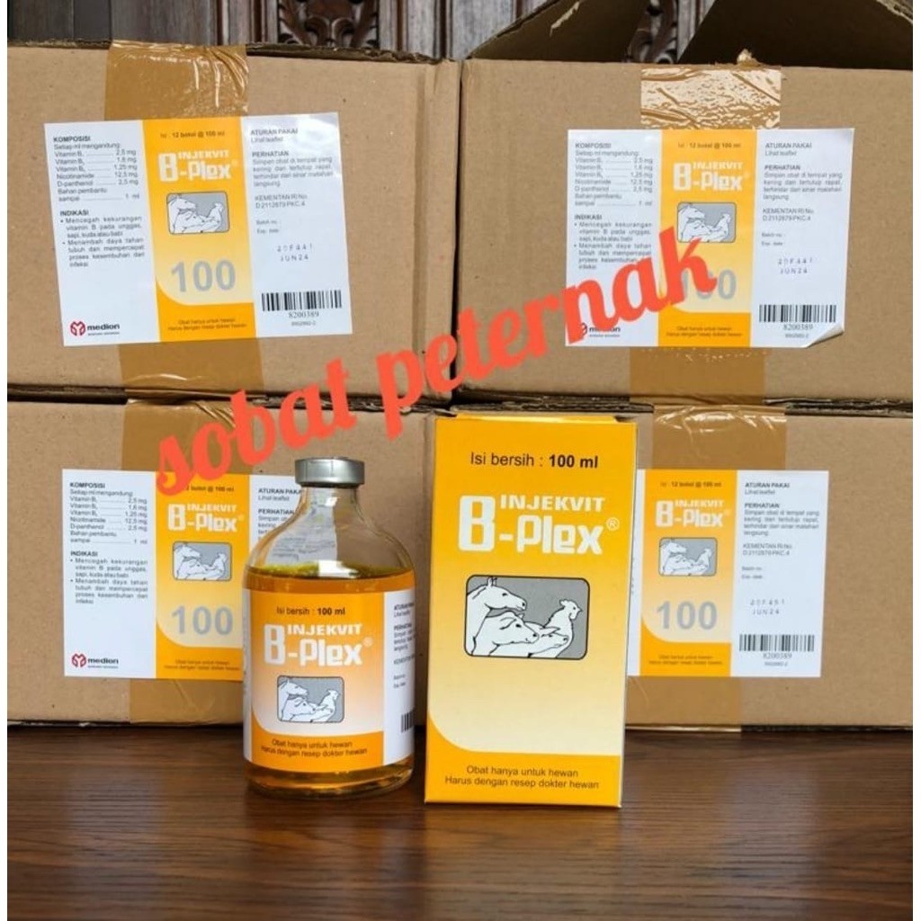 Vitamin Injeksi B complex kompleks 100 ml Medion