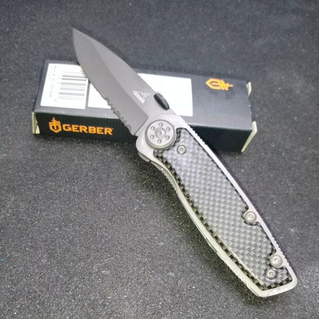 PISAU GERBER KNIFE FOLDING KNIVE LIPAT CAMPING OUTDOOR SURVIVAL