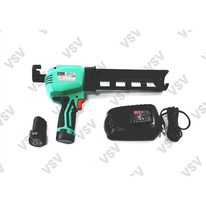 DCA Cordless Caulk Gun ADPJ12 Tembakan silikon Battery DCA