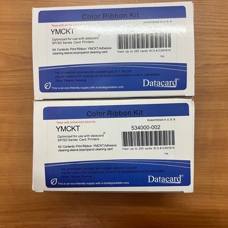 Ribbon color YMCKT 53400-002 Datacard/ 534000-002/ Datacard/ YMCKT