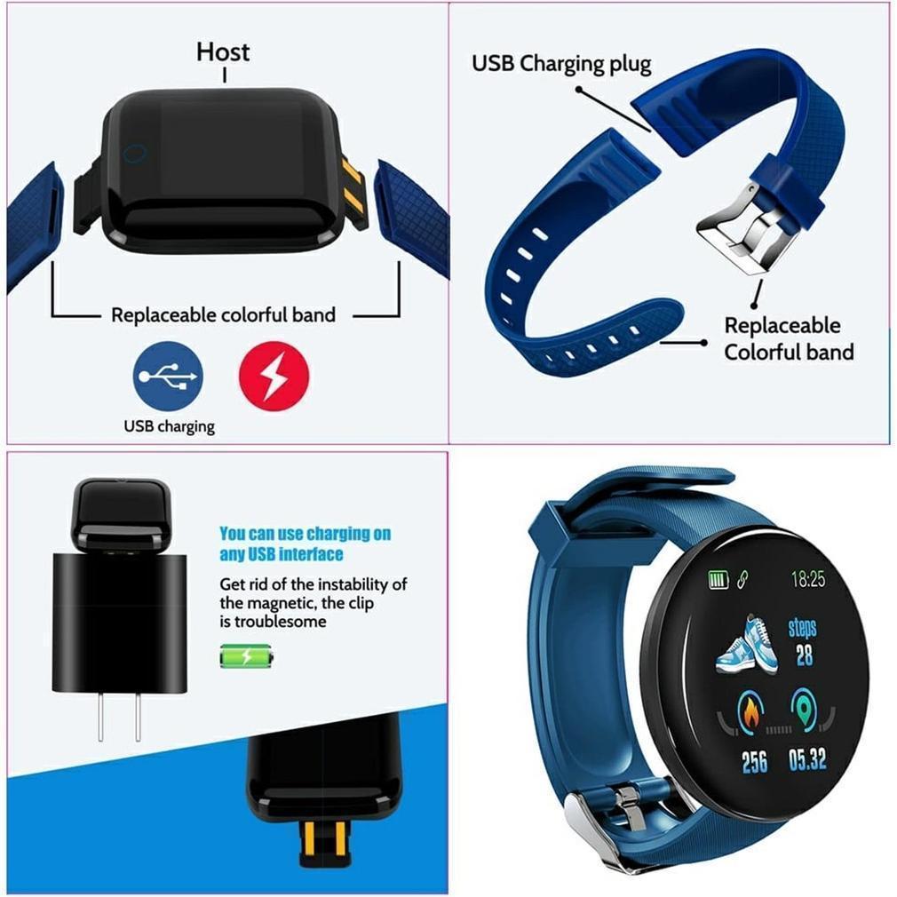 BEST DEALS Smartband D18 Sport IP65 Anti Air untuk Fitness Tracker IP67 Android/iOS