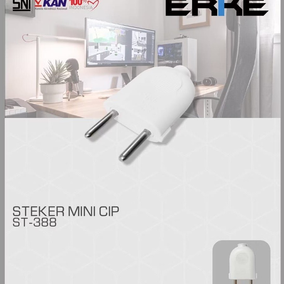 ( PER PACK, ISI30 PCS )STEKER GEPENG MINI CIP ERKE, TYPE ST 300MURAH