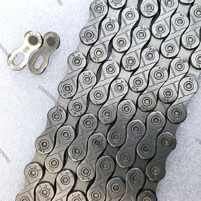 Promo NEW LOOSEPACK ORIGINAL Chain KMC X10 10SPEED 114L include sambungan Rantai KMC 10SPEED Rante K